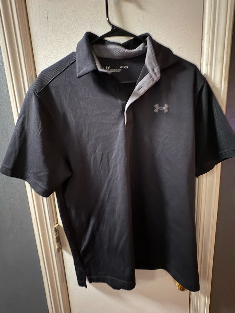 Under Armour Men's Polo Shirt Black Size Medium